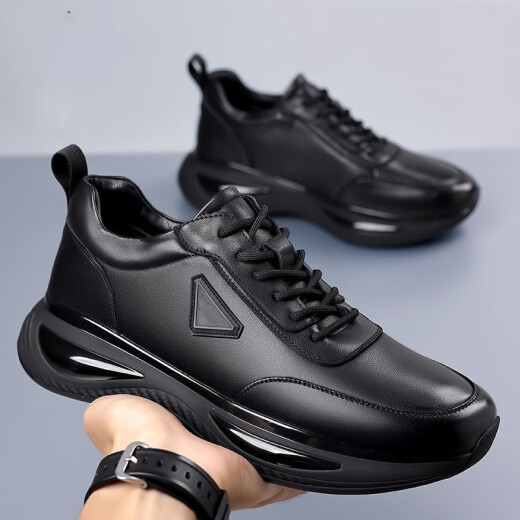 Changxiang Huili Men's Shoes for Men's Spring and Summer Plus Shoes de algodón de terciopelo Trabajo de trabajo suave Protección de trabajo Versátiles Versátiles no deslizantes Sports Casual Dad Dad Shoes FH-9902 Negro 39