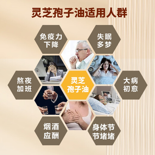 Huangshan Yunle Breaking Wall Ganoderma lucidum spore pulverkapseln ganoderma lucidum spore Öl verbessert die Geschenkbox des Immunität, um Ältesten 0,33 g/Partikel*60/Box*4 Kisten zu geben
