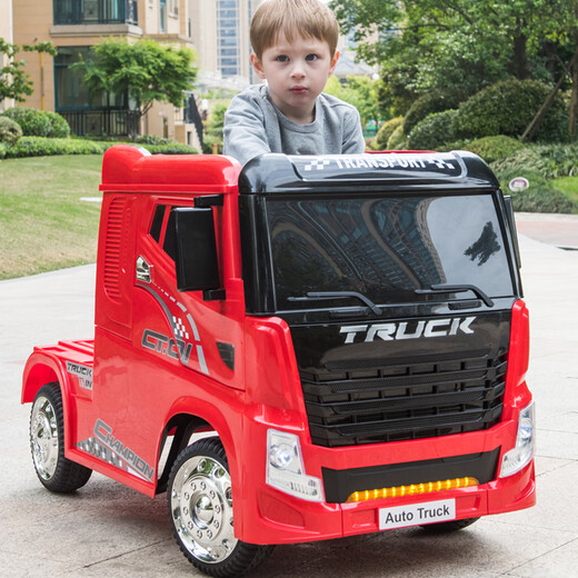 
Aogulun engineering car toy car can be picked up by people and get express delivery truck birthday gifts for children's electric car, play version red