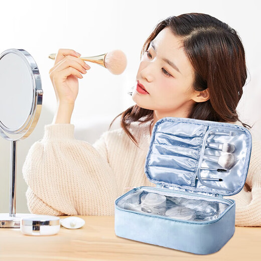 Lohas travel cosmetic bag, large-capacity portable toiletry and skin care product storage bag, a must-have artifact for women traveling on business