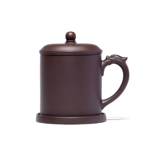 Centennial Liyong Yixing purple sand cover cup pure handmade original mineral purple mud dragon ball compartment cup tea water separation cup office tea cup