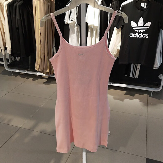 Nike (Nike) Suspender Jupe Jupe pour femmes robe de sport d'été respirant jupe pure et mince DM6231-010 DM6231-610 rose clair M