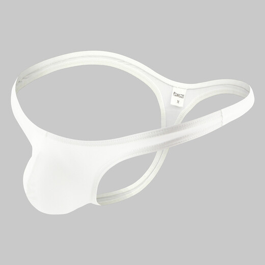 Long Night Simple Men's Sexy Underwear T-string Nylon Youth Comfortable Sexy T-Pants Personalized Breathable Low-Waist Underwear Men Black XL