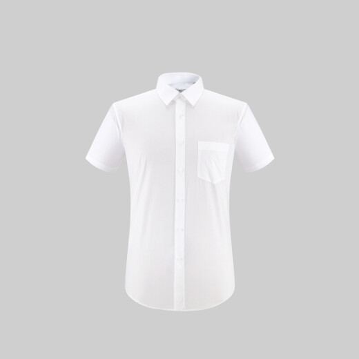 HLA Heilan House short-sleeved formal shirt men's classic simple, comfortable, fit, stylish short lining HNCBD2R011A bleached (11) 175/96A (41)cz