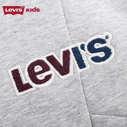 Levi s Levi's children's clothing, the same style in the mall, autumn new boys' knitted jacket, children's baseball uniform jacket, candy white 130/64 recommended height 116-122cm