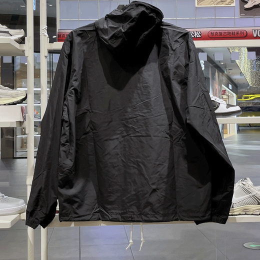 耐克（NIKE）男装2025秋新款梭织连帽半拉链卫衣运动休闲套头衫外套 FN3893-010黑色 2XL