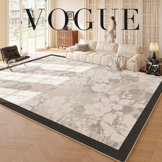 Flaocia Teppich Wohnzimmer [Falman Velvet] Französische Schlafzimmer-Nachttätigkeit kann gelöscht und wasserdichtes Haushaltsraumsofa Dicke Fuyun-15242 240 cm*360 cm [angepasst, ohne Rückkehr oder Ersatz]