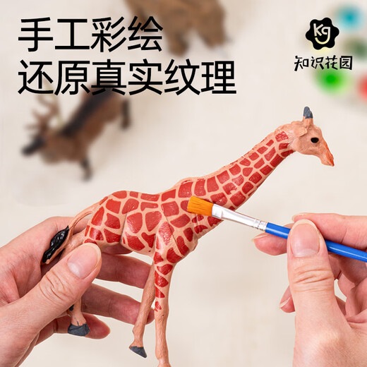 知识花园动物模型玩具儿童3-6岁仿真动物园男女孩生日礼物27件套