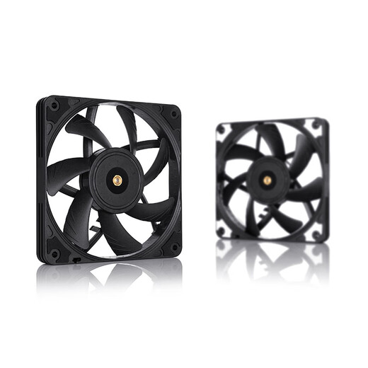 
noctuaNOCTUA NF-A12X15 ultra-thin chassis fan PWM intelligent temperature control 12cm silent computer cooling 12015 NF-A12x15 PWM CH.BK.S black