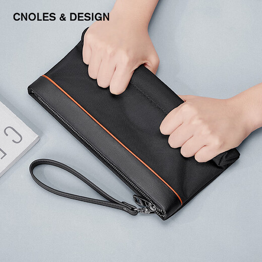 Cnoles Herrenkupplungsbeutel große Kapazität Multi-Karten-Position Luxus Münz Brieftasche Mobiler Speichertasche Geburtstagsgeschenk für Freund Ehemann