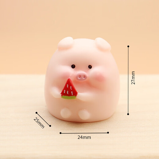 Pig resin small ornaments cartoon cute micro landscape simulation pig home mini handicraft car decoration side pig