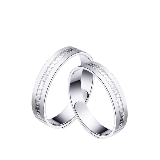 Pt.Charmpt950 platinum ring men's and women's living ring car flower adjustable couple's ring proposal wedding plain ring ring living female ring 3.5-3.6 grams in stock