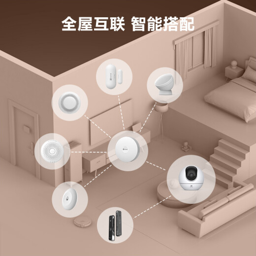 萤石C6c 2K星光版 300万超清 室内智能无线监控器家用摄像头 双向通话 手机远程 婴儿看护器