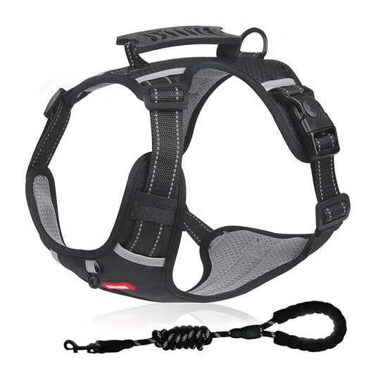 Bei Chuzhong Dog Rope Vest Type Dog Leash Harness Shiba Inu Leash Medium and Large Dog P Rope Dog Leash Anti-Escape M Recommended 15-28 Jin Jin equals 0.5 kg for dogs. Free 1.5 meter reflective round rope, explosion-proof, comfortable package, portable