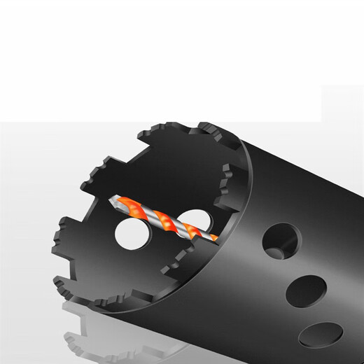 XMSJ wire box hole opener square hole switch box wall 86 type bottom box concealer dry opening groove device water rhinestone bit rhinestone wire box impact drill 12055 round handle