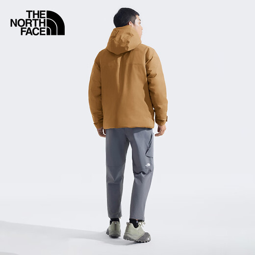 The North Face down jacket men's 600-fill goose down filled waterproof outdoor versatile warm autumn new | 83UM 173/geological brown XL /180