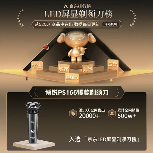 Feike Borui Electric Shaver Men's Shaver Whole Body Washable Fast Charging Car Beard Cutter Portable Shaver Shaver Birthday Gift for Boyfriend Borui PS166