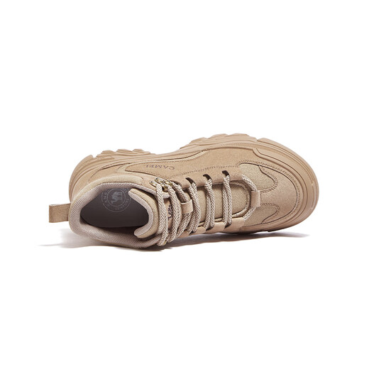 Camel (Camel) Suele grueso botas de martin casuales para zapatos para mujeres Sombrosas espesas con calzado alto para la altura de la mujer botas de mejora L24A283649 Caki 38