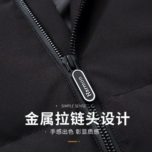 Flying in the Snow Down Jacket Vest Men's Cold-proof Autumn and Winter Thick Warm Removable Hat Short Fashion Casual Vest 180