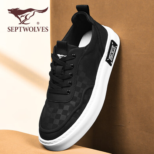 Sept Wolves Chaussures masculines pour les nouveaux chaussures en tissu d'été pour les chaussures de toile à semelle molle légère à tendance légère et polyvalente des hommes