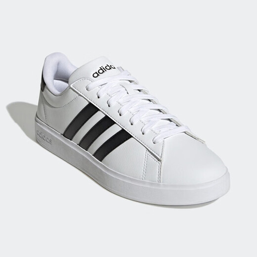 Adidas Männerschuhe Freizeitschuhe Frauenschuhe Sommer Neue Sportschuhe Grand Court 2.0 Mode und vielseitige Low-Top-Schuhe GW9195/Weiß 41 (255 mm)