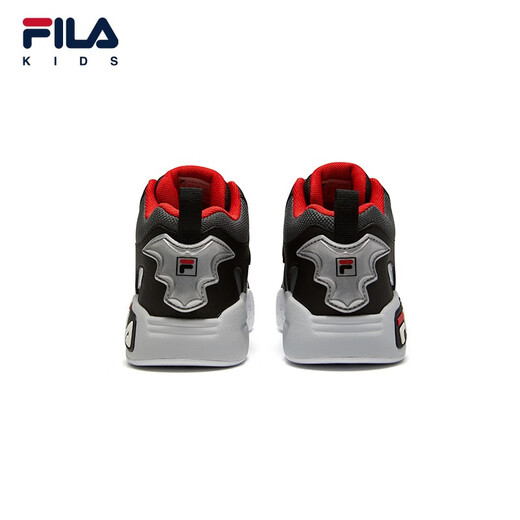 Fila Shoes para niños zapatos casuales para niños Nuevo estilo de zapatillas de tablero clásicas de los niños de la altura media zapatilla de zapatillas negras/sombra gris-bd tamaño 37/longitud interior 23.5cm