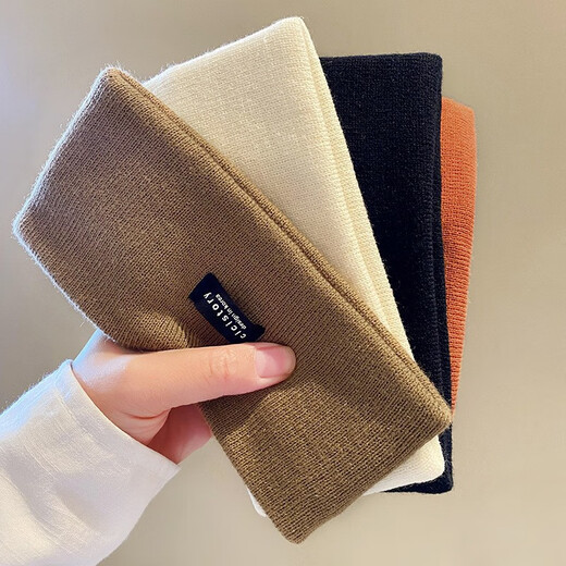 Haiyiduo Knitted Headband Sports Headband Winter Headband Headband Women's Fall and Winter Forehead Protector Warm Wool Headband Story Main Picture Two-piece Set