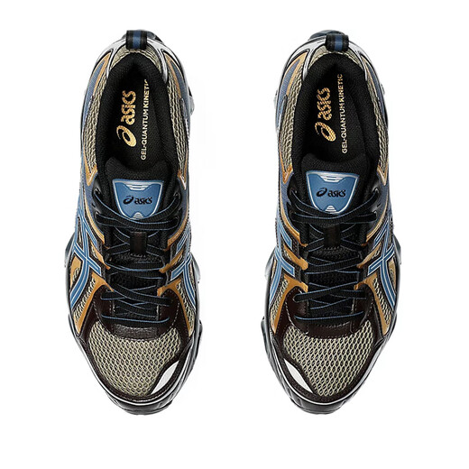 亚瑟士（asics ）GEL-QUANTUM KINETIC 复古减震耐磨男士运动休闲鞋跑步鞋 碳灰/金1203A270-021 标准40.5/US7.5