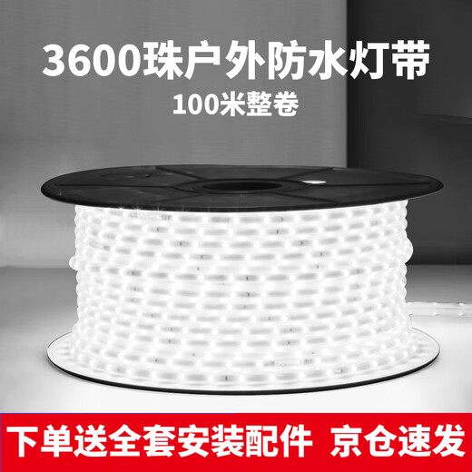 Fanyao LED outdoor light strip, waterproof and sun-proof super bright light strip, white light exterior wall lighting, 36 lamp beads/meter