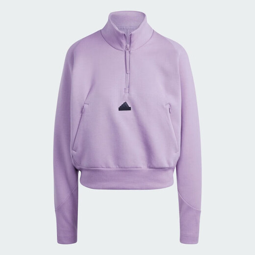 Adidas sweatshirt women's 2024 spring and autumn Z.N.E sportswear stand collar windproof jacket casual semi-zipper pullover IS3899 2XL