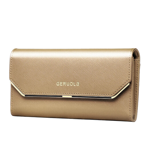 Kangaroo (KANGAROO) 2024 New Wallet Women's Long Genuine Leather Large Capacity Wallet Clutch Women's Genuine Cowhide Mobile Phone Cover Rich Red - Upgraded - Anti-Theft Brush Version