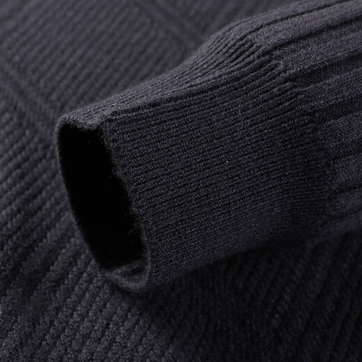 Hengyuanxiang Stand-up-Kragen-Männer-Pullover Herbst und Winter Neue Männerjacke und Pullover 2023 Sweater mittleren Alters Strickjacke 15381677 Dahong XL 180