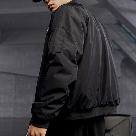 阿迪达斯 （adidas）棉服外套男装冬季新款飞行员夹克保暖休闲立领防风健身运动服棉衣 JN4855黑色 M