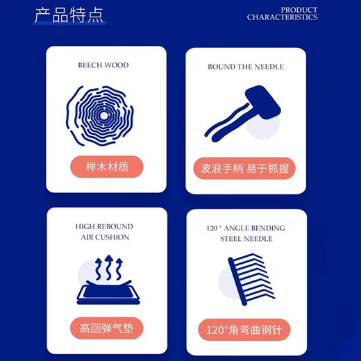 Chris Christensen (Chris Christensen) US imported permanent needle comb for cats and dogs, fluffy and fluffy hair comb for cats and dogs, suitable for 10-25 Jin Jin equal to 0.5 kg, cats and dogs, medium size permanent needle comb