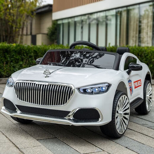 Mother and baby model imitation Maybach children's electric car four-wheel car for men and women, children can sit on the remote control toy car baby's first birthday gift four-wheel drive painted gray + soft tires + full function