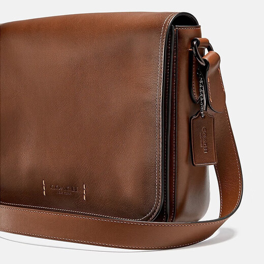 蔻驰（COACH）GOTHAM 27号信使包 商务休闲公文包 男士时尚潮流单肩斜挎包 棕色C2679