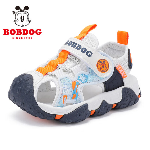 BOBDOG Children's Shoes Baotou Children's Sandals Summer Boys Toddler Shoes 105332053 Beige/Navy Blue 24