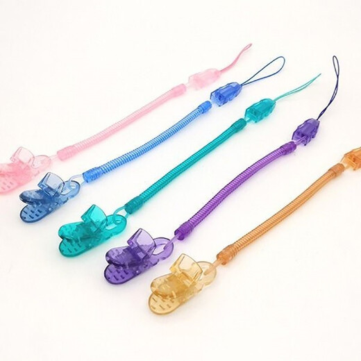 Baby soothing teether chain, baby teether, anti-fall chain, pacifier clip, bite bag, toy, anti-fall rope, adjustable baby newborn anti-fall chain, baby teether, 3 pieces of blue, brown, green for baby boy