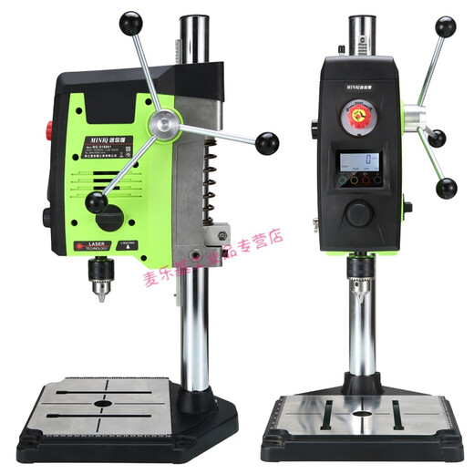 220V micro mini bench drill drilling machine milling machine small drilling and milling machine multifunctional industrial grade tool drilling machine 680W bench drill + 2.5 inch flat nose pliers