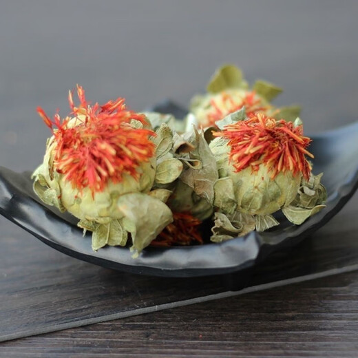 Beijing Tongrentang authentic high-quality saffron flower fruit safflower tea genuine safflower soaked in water and drink new orange pineapple internet celebrity flower tea genuine safflower head 500g