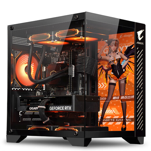 Gigabyte R7 5700X host 5060/Ti high-end sea view room Delta Operation Fearless Contract e-sports gaming desktop assembly computer host DIY assembly machine Configuration 1 5700X + Gigabyte RTX5060 + 32G single host