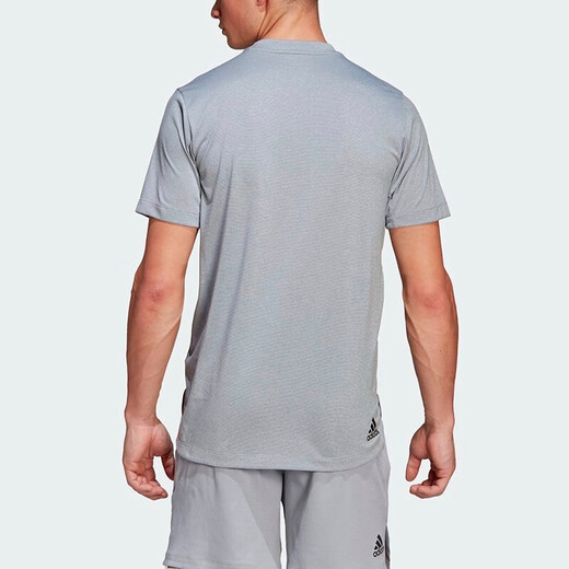 Adidas kurzärärmiges T-Shirt für Männer 2025 Sommer Sportswear Fitness Training Sweatshirt, das atmungsaktive halbe Ärmeln läuft, HB9194 Gray M empfohlen 135-155Jin [Jin ist 0,5 kg]