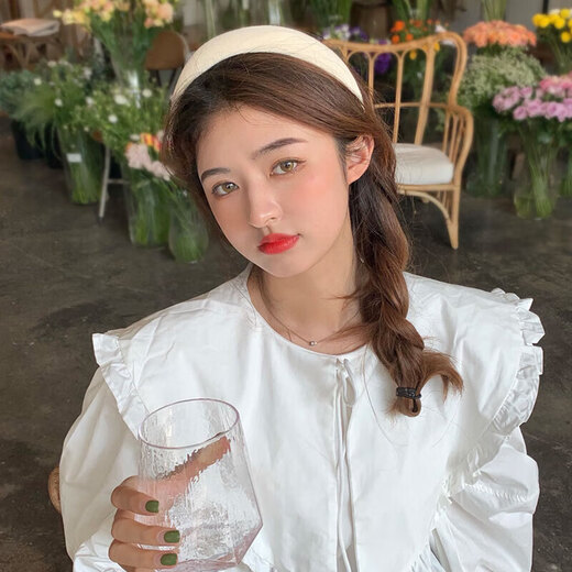 Xiangwan hairband hairpin sponge high skull headband women's retro French wide-brimmed headband crushed hairpin hair accessories hair accessories