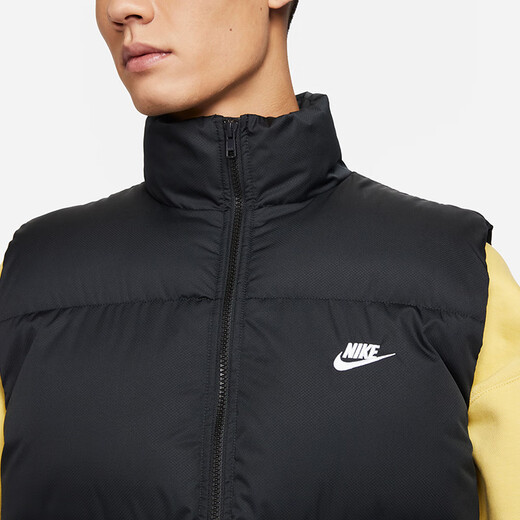 Nike nike coton gilet en coton masculin veste club chaud gilet gilet fb7374-010 noir m