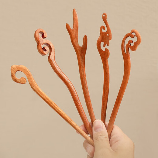 Landianpan handmade peach wood hairpin, ancient style hairpin, Chinese style ethnic style hairpin, gift for girlfriend, peachwood hairpin, Yilu has you