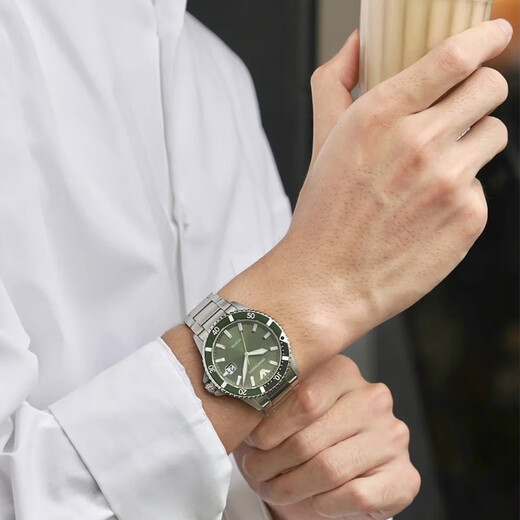 Emporio Armani Pareja Relojes, relojes europeos y americanos, parejas de moda y simples, cumpleaños, regalo de San Valentín chino, AR11338+AR11150 clásico y simple