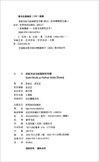 苏轼书法与绘画研究专辑9787501265701
