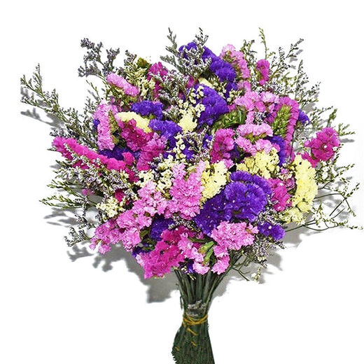 AIMAN Yunnan Flowers Dried Flower Bouquet Forget-Me-Not Lover Grass Combination Starry Living Room Real Flowers Flower Arrangement Home Furnishings Purple Pink Yellow Red + Grass + Crystal About 30 pcs