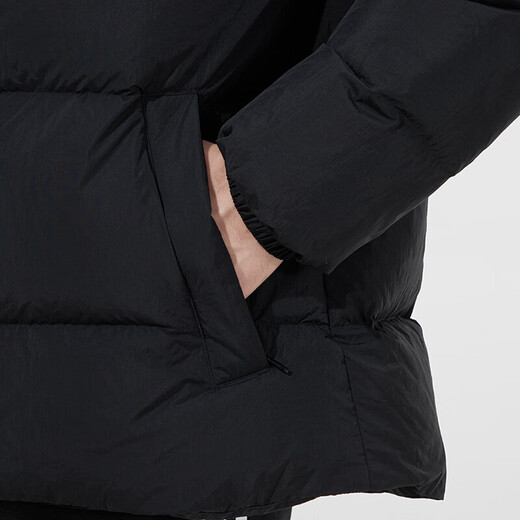 阿迪达斯 （adidas） 三叶草羽绒服男士冬季新款户外运动服保暖休闲连帽棉衣夹克 H13564黑色 L