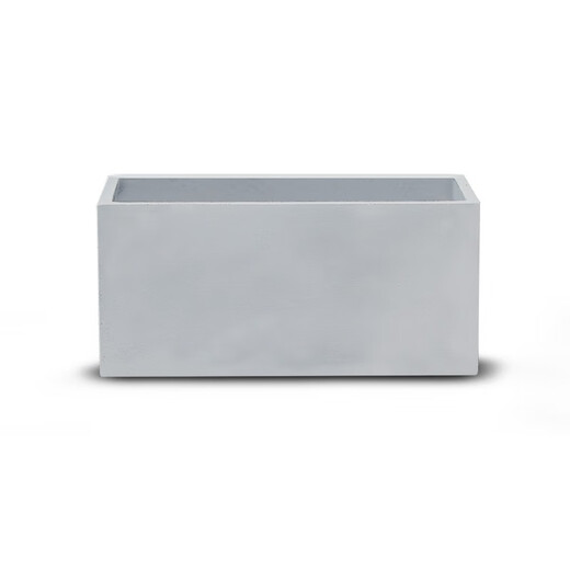 Cement flower box large rectangular flower trough manger special Nordic magnesia mud flower bed vegetable box flower pond cement color 120*50*60cm (length*width*height)